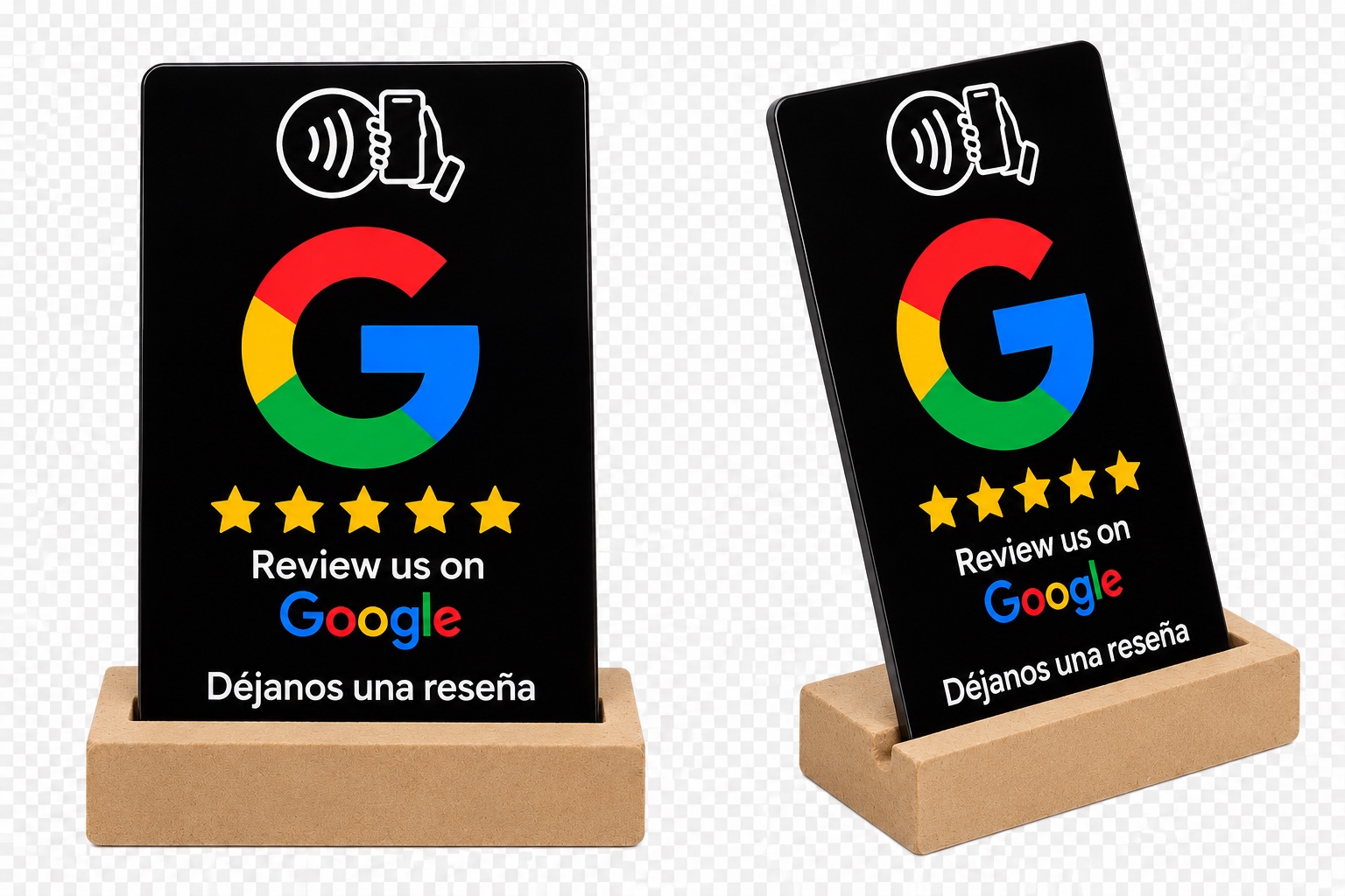 Módulo Estándar NFC rectangular con base de madera